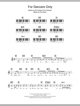 page one of For Dancers Only (Piano Chords/Lyrics)