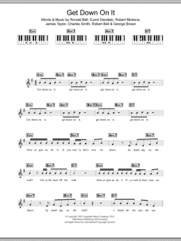 page one of Get Down On It (Piano Chords/Lyrics)