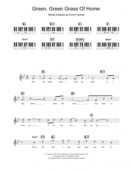 page one of Green, Green Grass Of Home (Piano Chords/Lyrics)