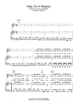 page one of Katy On A Mission (Piano, Vocal & Guitar Chords)