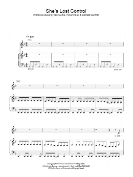 page one of She's Lost Control (Piano, Vocal & Guitar Chords)