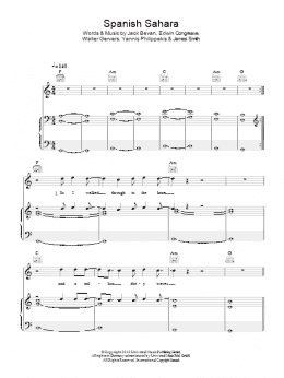page one of Spanish Sahara (Piano, Vocal & Guitar Chords)