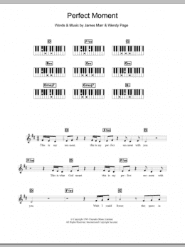 page one of Perfect Moment (Piano Chords/Lyrics)