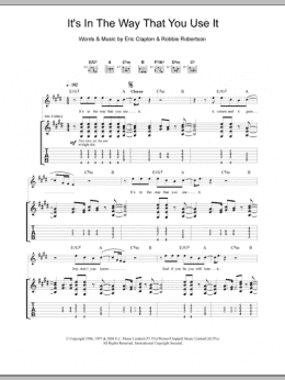 page one of It's In The Way That You Use It (Guitar Tab)