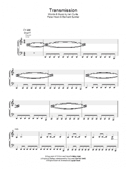 page one of Transmission (Piano, Vocal & Guitar Chords)