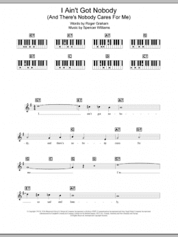 page one of I Ain't Got Nobody (And There's Nobody Cares For Me) (Piano Chords/Lyrics)