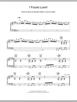 page one of I Found Lovin' (Piano, Vocal & Guitar Chords)