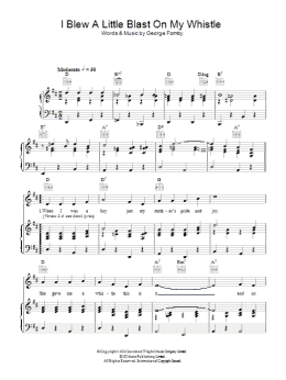 page one of I Blew A Little Blast On My Whistle (Piano, Vocal & Guitar Chords)