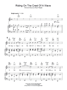 page one of On The Crest Of A Wave (Piano, Vocal & Guitar Chords)