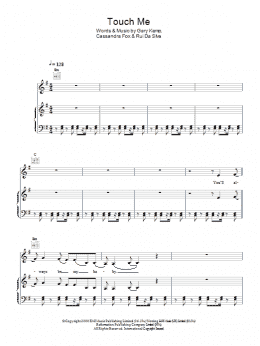 page one of Touch Me (Piano & Vocal)