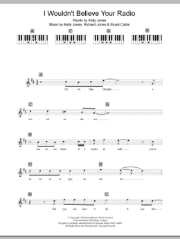 page one of I Wouldn't Believe Your Radio (Piano Chords/Lyrics)