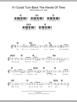 page one of If I Could Turn Back The Hands Of Time (Piano Chords/Lyrics)
