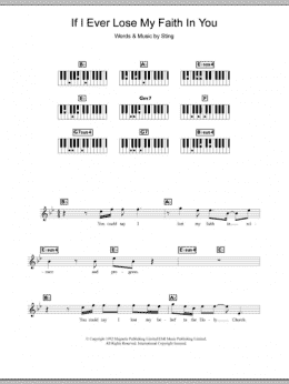 page one of If I Ever Lose My Faith In You (Piano Chords/Lyrics)