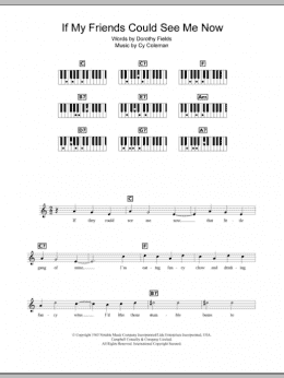 page one of If My Friends Could See Me Now (Piano Chords/Lyrics)
