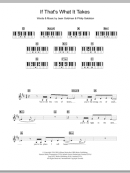 page one of If That's What It Takes (Piano Chords/Lyrics)