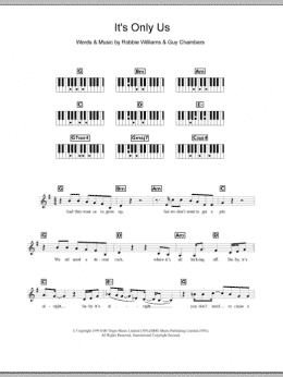 page one of It's Only Us (Piano Chords/Lyrics)