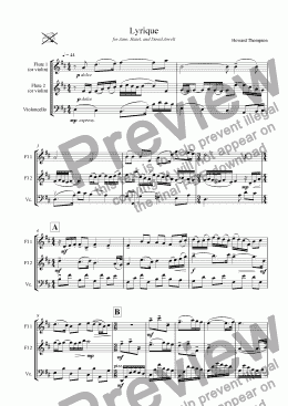 page one of 'Lyrique' Trio
