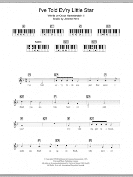 page one of I've Told Ev'ry Little Star (Piano Chords/Lyrics)