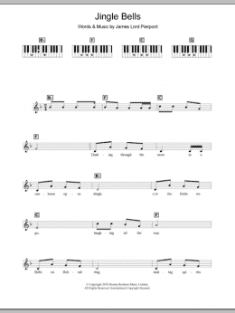 page one of Jingle Bells (Piano Chords/Lyrics)