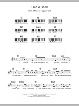 page one of Like A Child (Piano Chords/Lyrics)