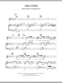 page one of Like A Child (Piano, Vocal & Guitar Chords)