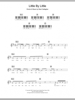 page one of Little By Little (Piano Chords/Lyrics)