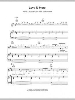 page one of Love U More (Piano, Vocal & Guitar Chords)