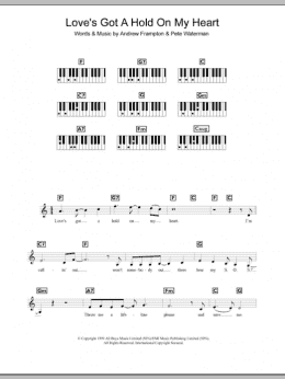 page one of Love's Got A Hold On My Heart (Piano Chords/Lyrics)
