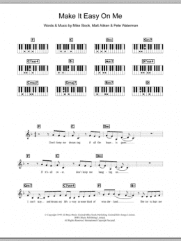 page one of Make It Easy On Me (Piano Chords/Lyrics)