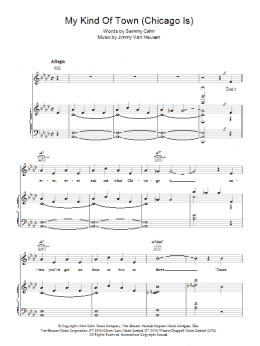 page one of My Kind Of Town (Chicago Is) (Piano, Vocal & Guitar Chords)