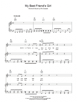 page one of My Best Friend's Girl (Piano, Vocal & Guitar Chords)