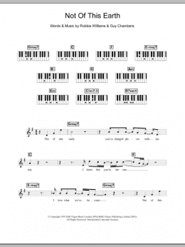 page one of Not Of This Earth (Piano Chords/Lyrics)