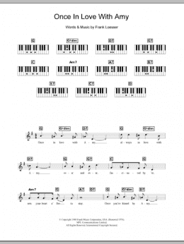 page one of Once In Love With Amy (Piano Chords/Lyrics)