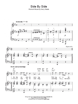 page one of Side By Side (Piano, Vocal & Guitar Chords)