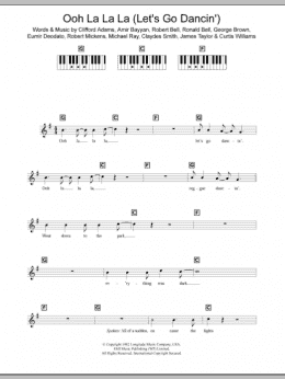 page one of Ooh La La La (Let's Go Dancin') (Piano Chords/Lyrics)