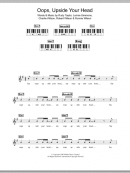 page one of Oops Upside Your Head (Piano Chords/Lyrics)