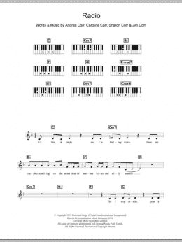 page one of Radio (Piano Chords/Lyrics)