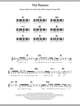 page one of The Reason (Piano Chords/Lyrics)