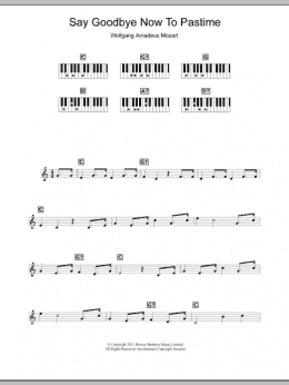 page one of Say Goodbye Now To Pastime (Piano Chords/Lyrics)