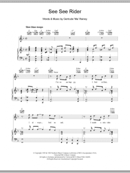 page one of See See Rider (Piano, Vocal & Guitar Chords)