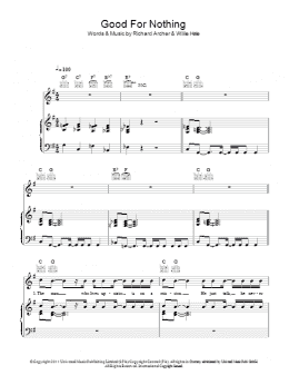 page one of Good For Nothing (Piano, Vocal & Guitar Chords)