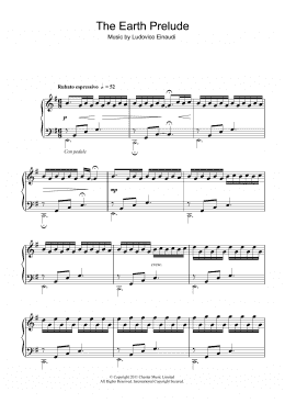page one of The Earth Prelude (Piano Solo)