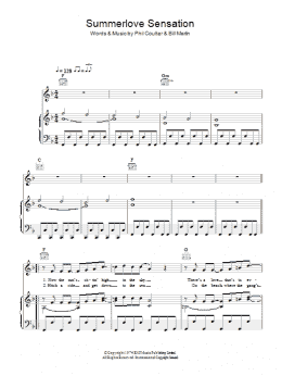 page one of Summerlove Sensation (Piano, Vocal & Guitar Chords)