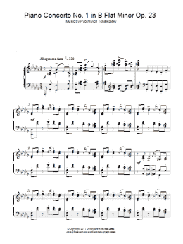 page one of Piano Concerto No. 1 in B Flat Minor Op. 23 (Piano Solo)