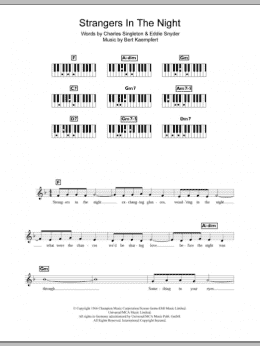 page one of Strangers In The Night (Piano Chords/Lyrics)