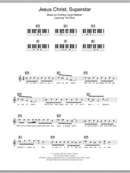 page one of Superstar (Piano Chords/Lyrics)