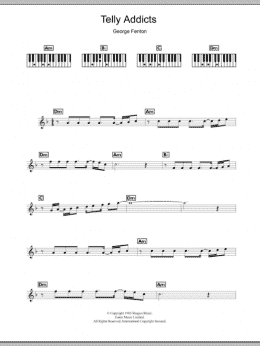 page one of Telly Addicts (Piano Chords/Lyrics)