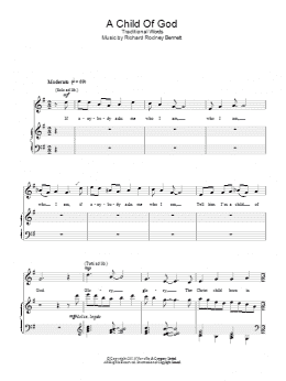 page one of A Child Of God (Piano, Vocal & Guitar Chords)