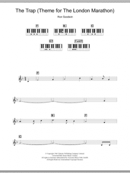 page one of The Trap (Theme for The London Marathon) (Piano Chords/Lyrics)