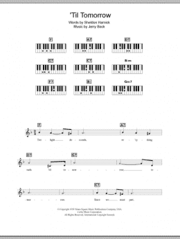 page one of 'Til Tomorrow (Piano Chords/Lyrics)